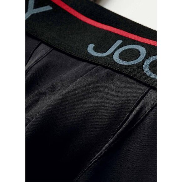 Mens Jockey Chafe-Proof Pouch Microfiber Long Leg Boxer Briefs Large Black NEW - Picture 3 of 10